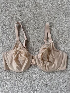 Wacoal Perfect Primer Front Closure Underwire Bra Beige Sz36D